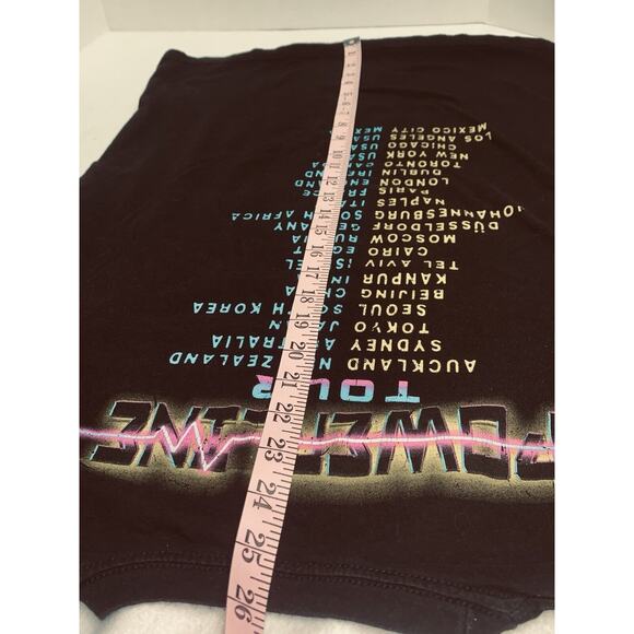 Size M Disney's Unisex T-Shirt Powerline Stand Out Tour 1994 Goofy S S 38" Chest - Picture 9 of 9